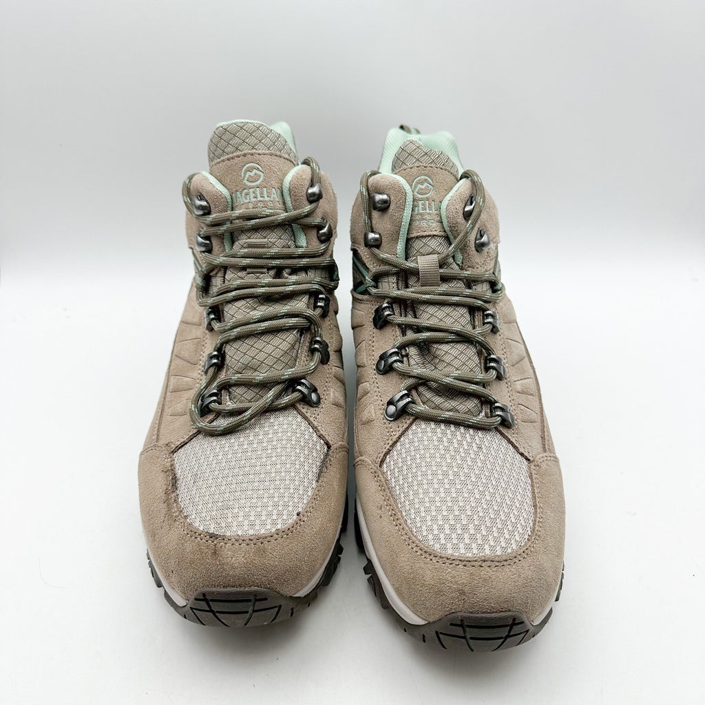 MAGELLAN OUTDOOR Womens Pro Explore Mid Trek Hiker Boots US 11 Beige WP NWOB