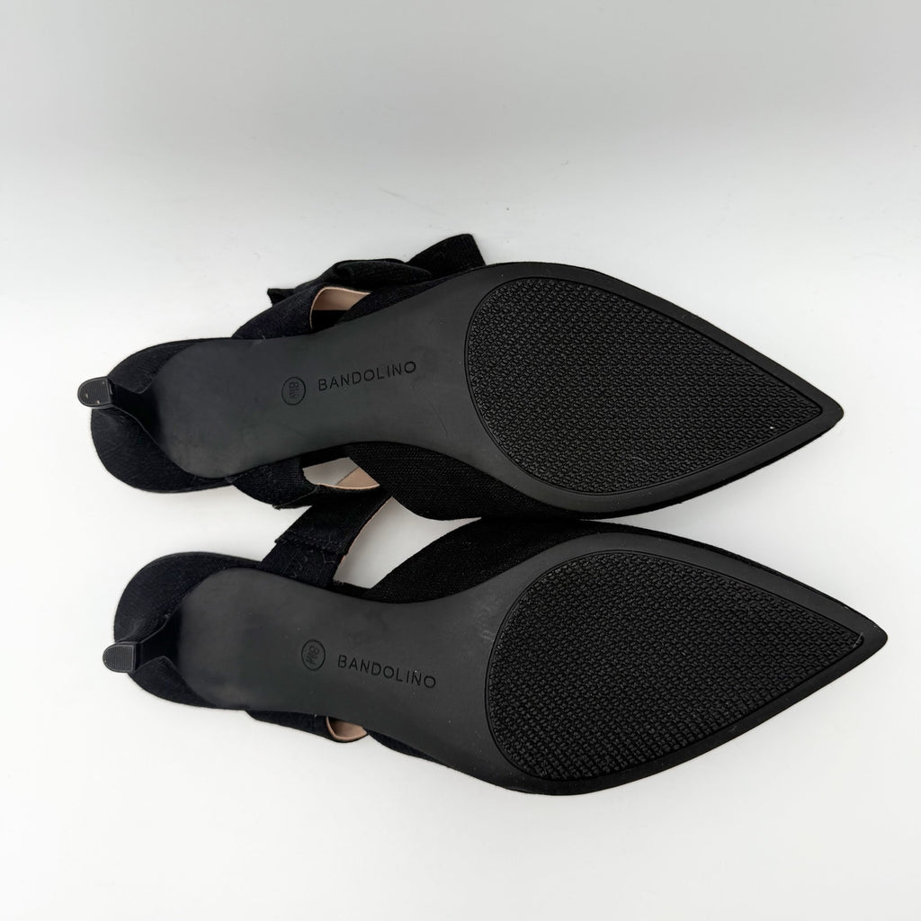 Bandolino Womens Millie Heels US 8 M EU 39 Black Slip On NWOB