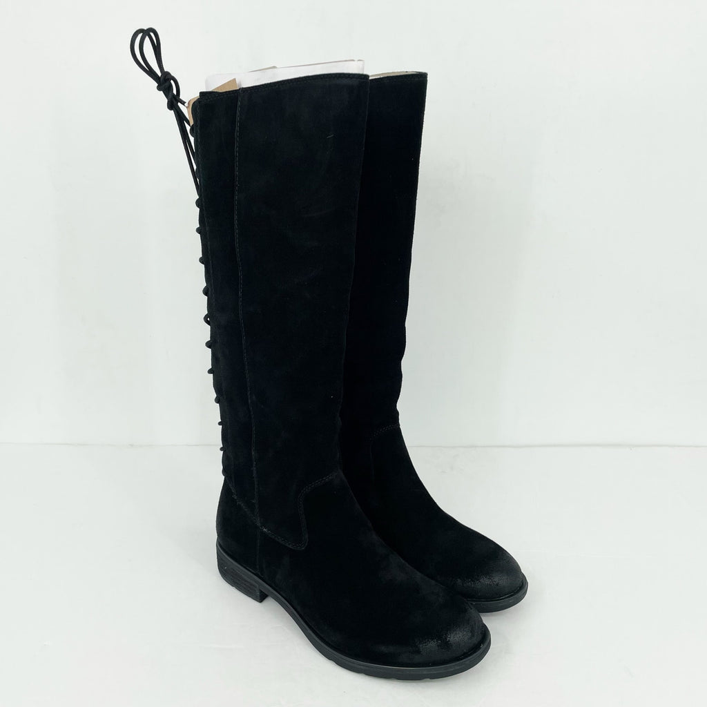 Sofft Womens Sharnell II Knee High Boot US 8 M EU 39 Black Suede Waterproof NWOB