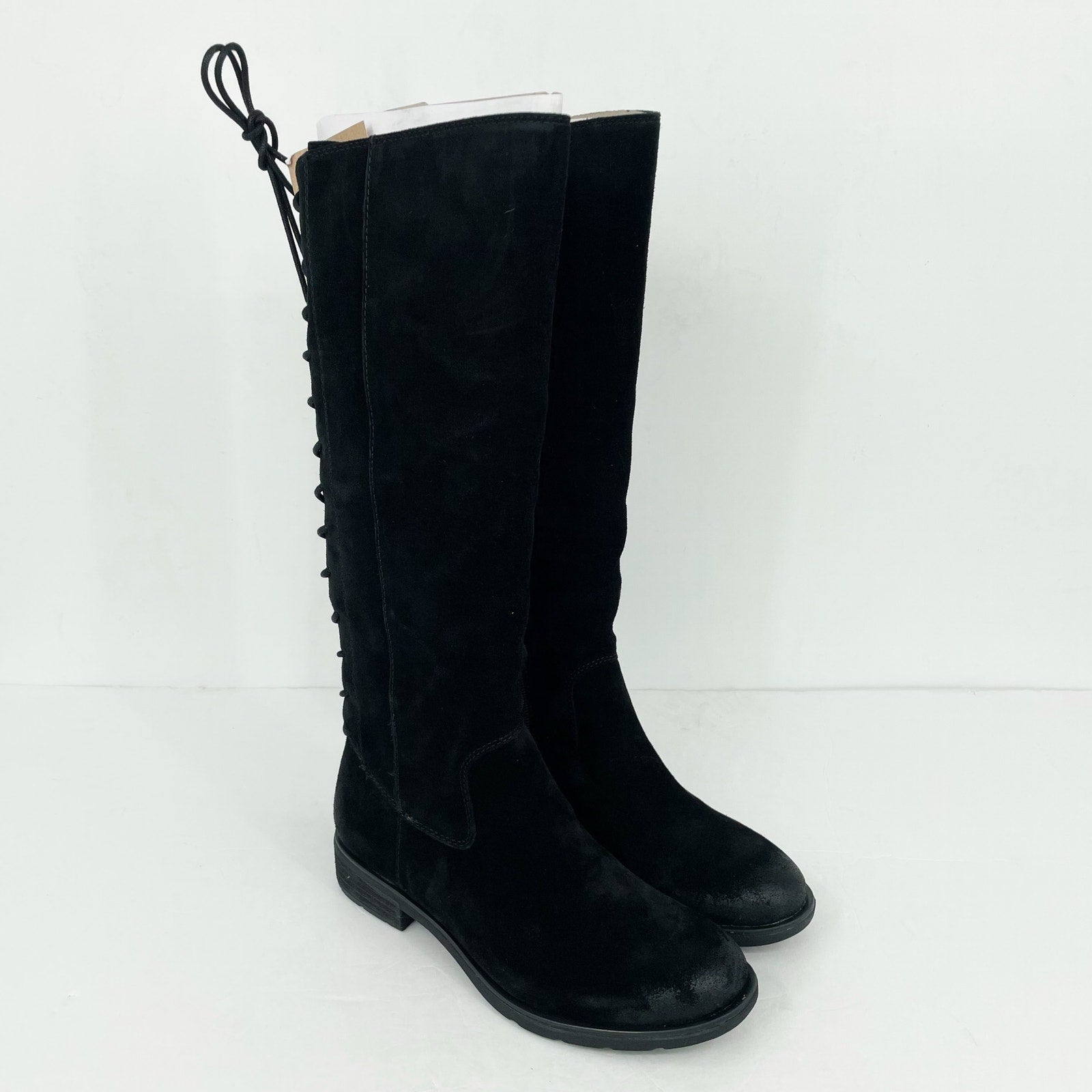 Sofft Womens Sharnell II Knee High Boot US 8 M EU 39 Black Suede Waterproof NWOB