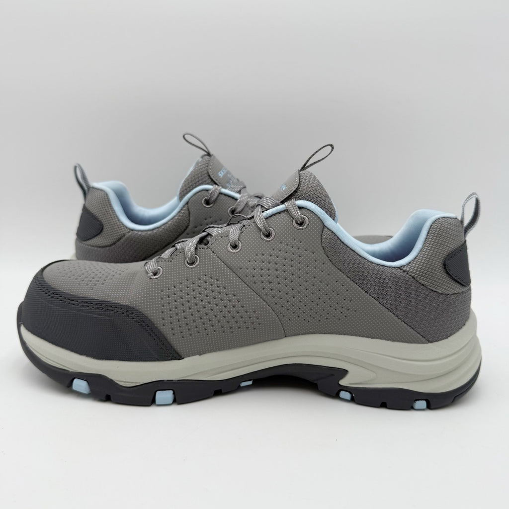Skechers Womens Trego Astallet Work Shoes Size 7.5 Grey Comp Toe SR Sneakers NIB