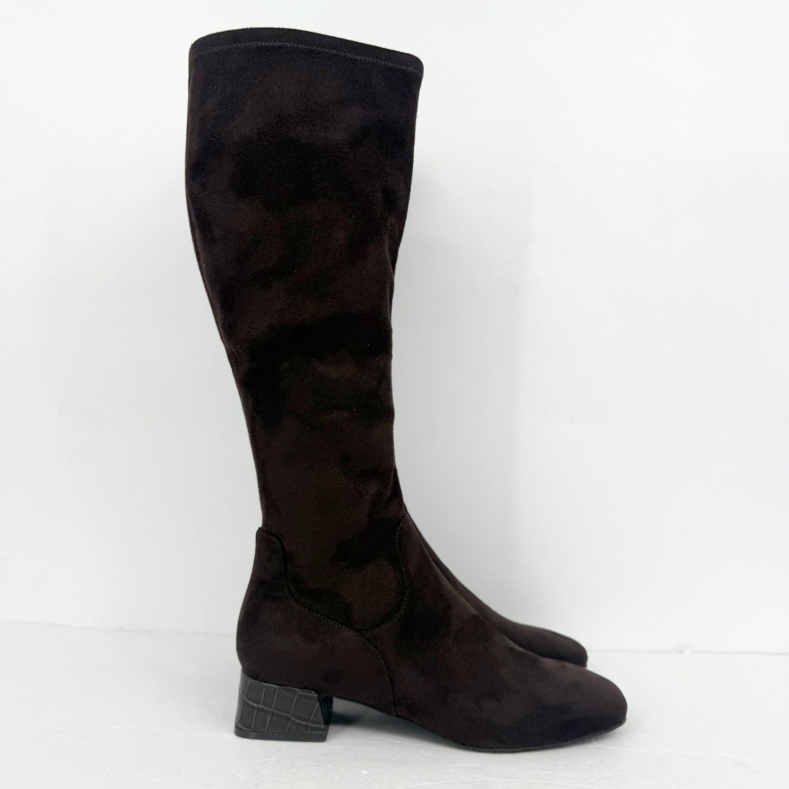 Donald Pliner Womens Regina Knee High Boot US 8.5 M Brown Suede NWOB