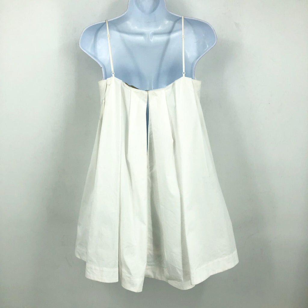 JONATHAN SIMKHAI Kendall Mini Dress Size 4 Cotton-Poplin White Sleeveless NWT