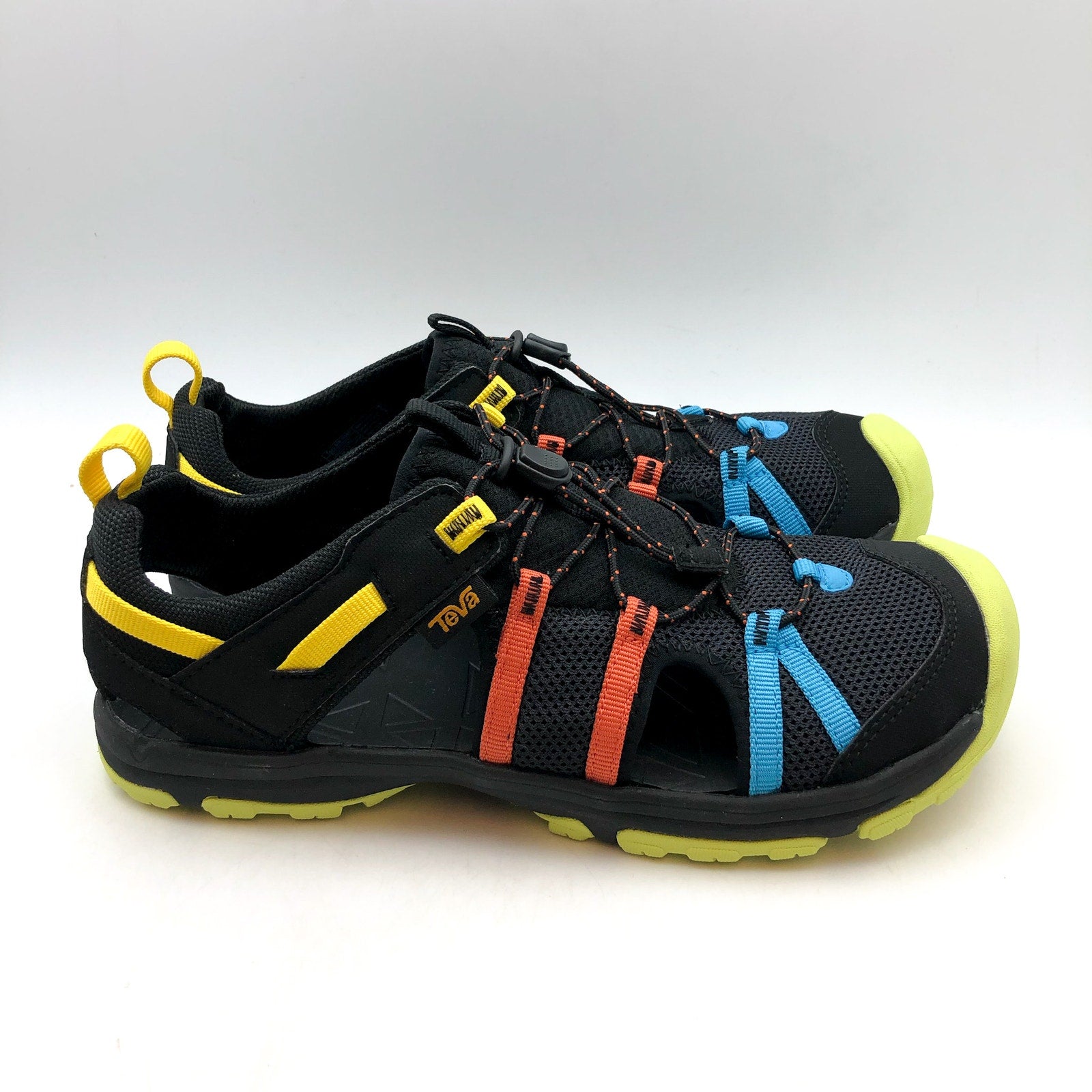 TEVA Kids Manatee Sport Sandals US 1 EU 32 Black Multicolor Breathable NIB