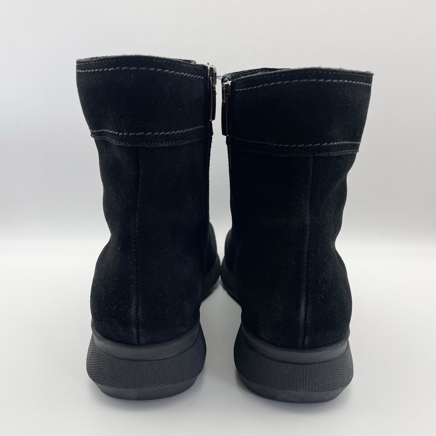 La Canadienne Womens Nadia Ankle Bootie US 10 M Black Suede Waterproof NWOB