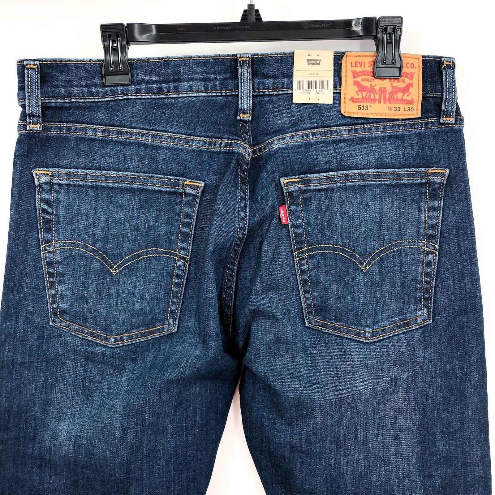 LEVI'S Men's 513 Slim Flex Jeans 33x30 Blue Tree Topper 08513-0934 NWT