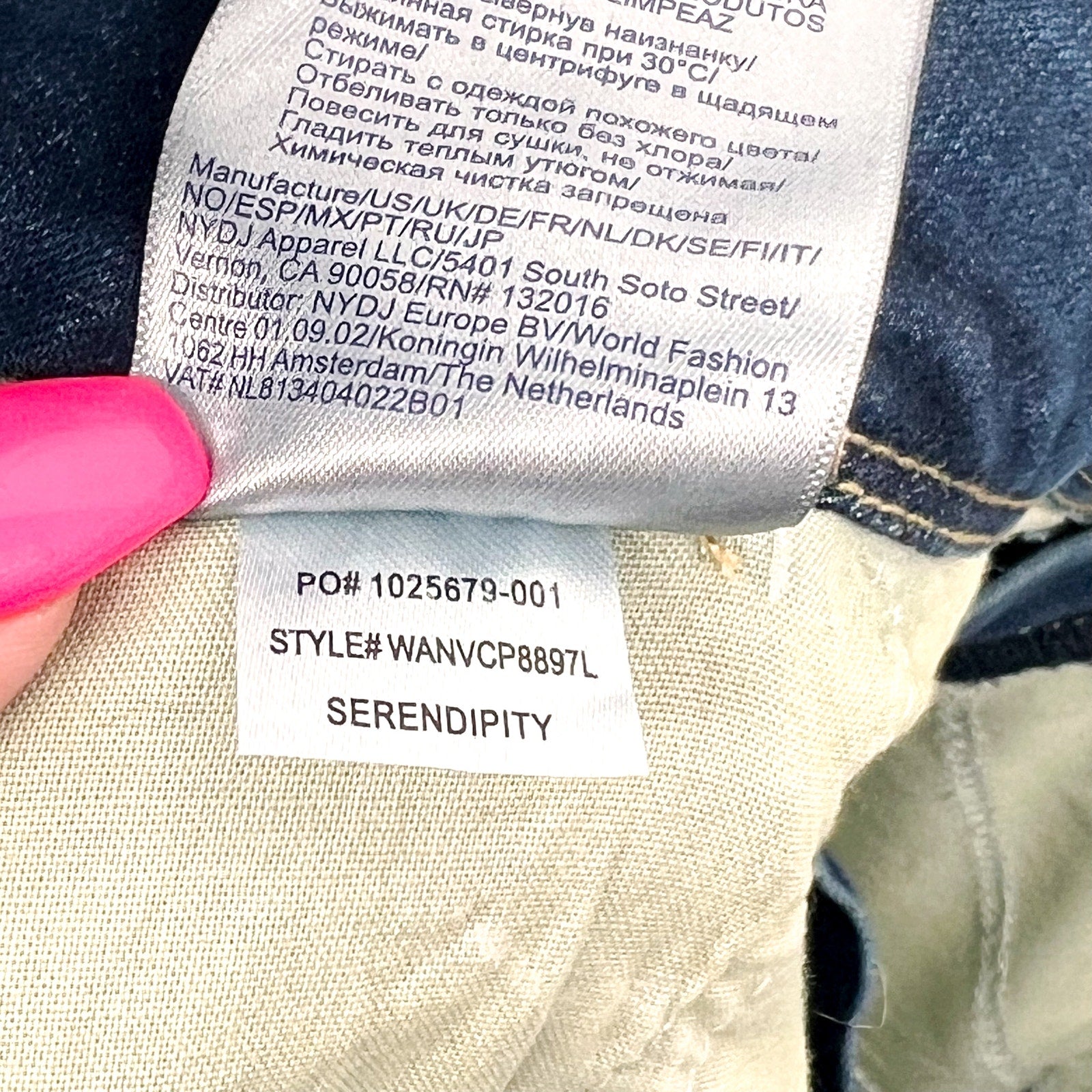 NYDJ Womens Major Wide Leg Capri Jeans 28WL Serendipity Blue NWT