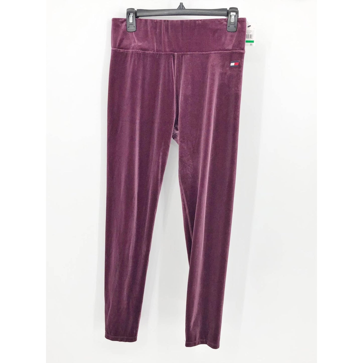 TOMMY HILFIGER Women's Velvet Active Leggings Crushed Grape XS