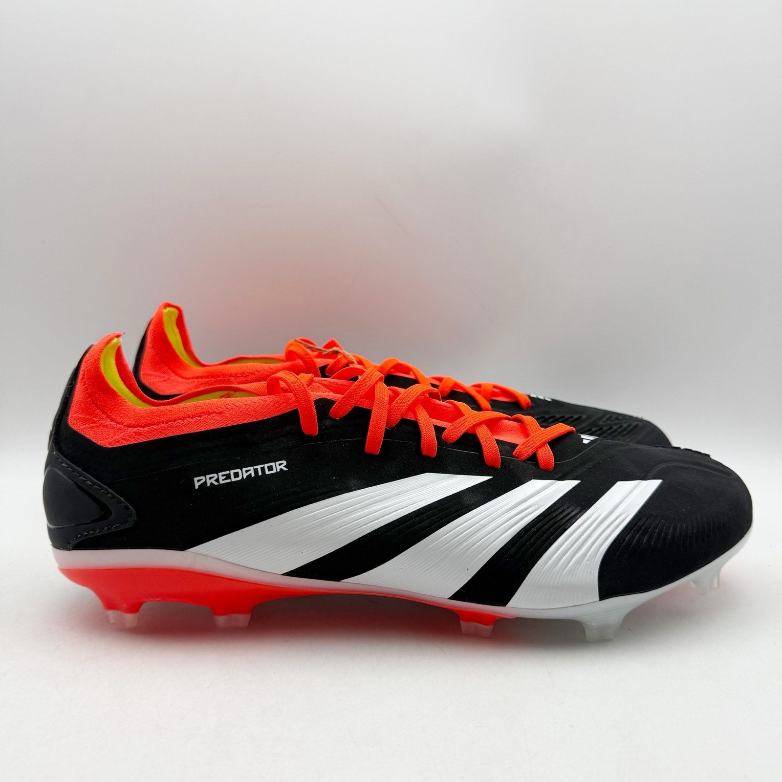 Adidas Mens Predator Pro Soccer Cleats US 11.5 Black Red White IG7777 NWOB