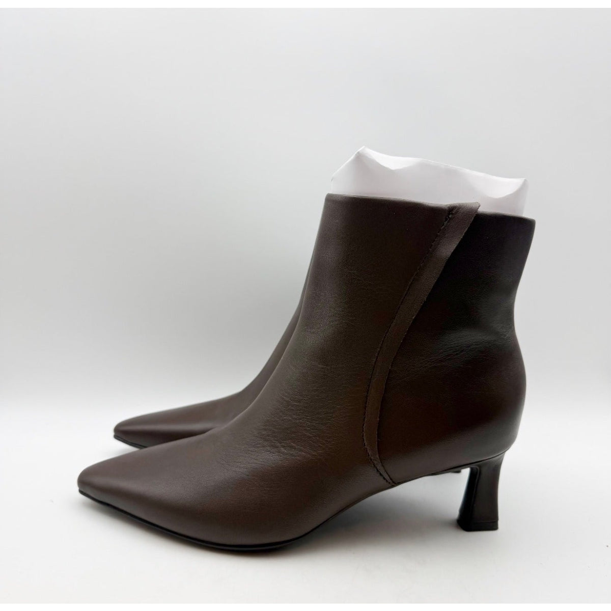 NATURALIZER Womens Deesha Ankle Booties Size 8 EU 38 Brown Leather Heels NIB