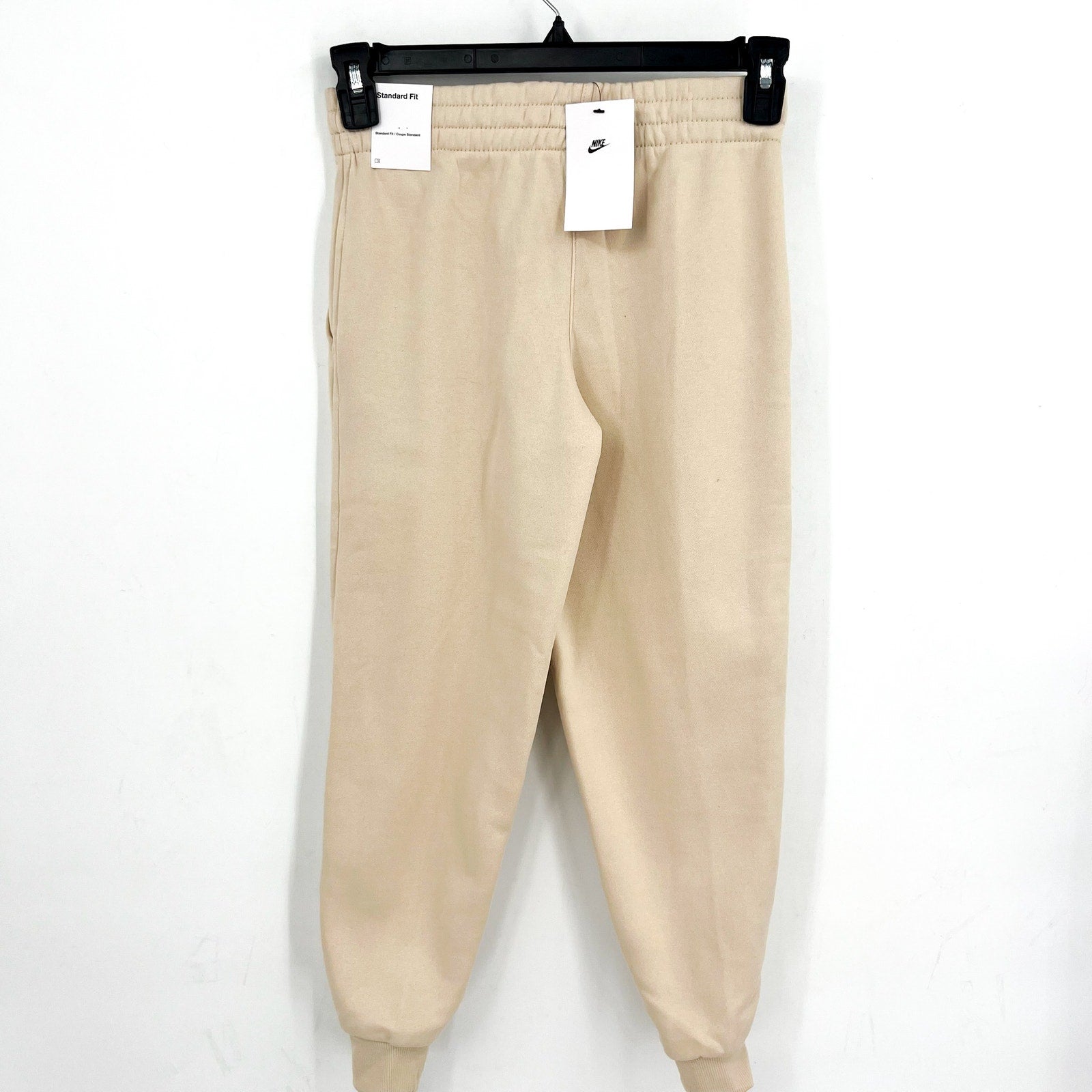 NIKE Kids Sportswear Club Fleece Joggers Pants Medium Cream White Boys Girls NWT
