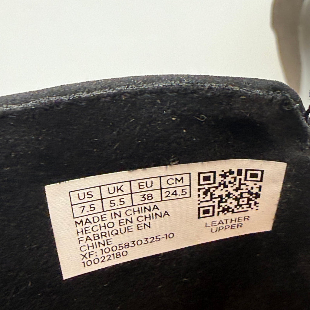 TOMS Womens Diana Mule Platform Wedge Sandals Size 7.5 EU 38 Black Leather NIB