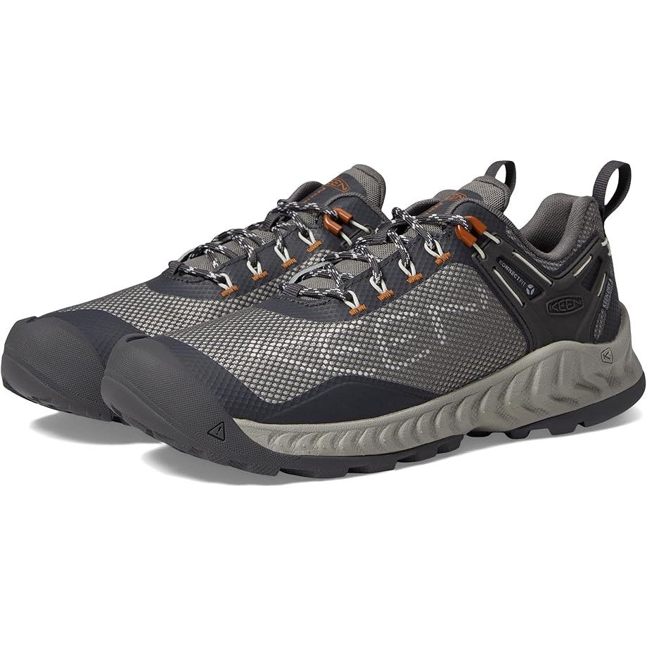 KEEN Womens Nxis Evo Hiking Sneakers US 10 M Grey Waterproof NWOB