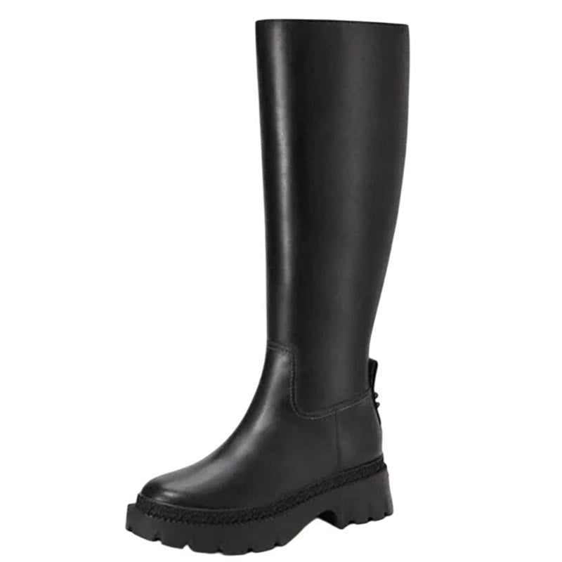 Coach Womens Julietta Knee High Boot US 6.5 M EU 37 Black Leather NIB