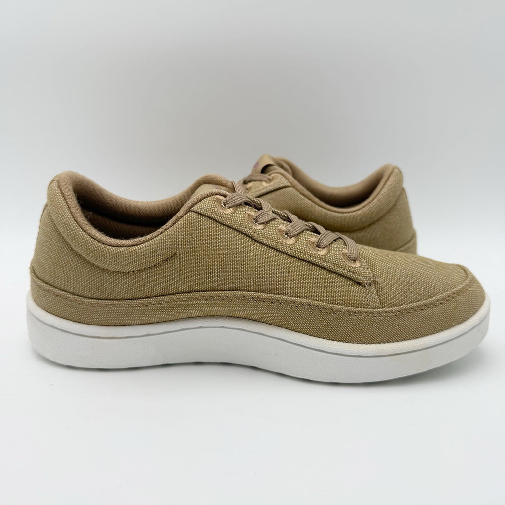 AllBirds Womens Canvas Pacer Sneakers US 7 EU 37 Beige Brown NIB