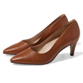 Marc Joseph Womens Trinity PL Pump Size 7 EU 38 Cognac Napa Brown Leather NWOB