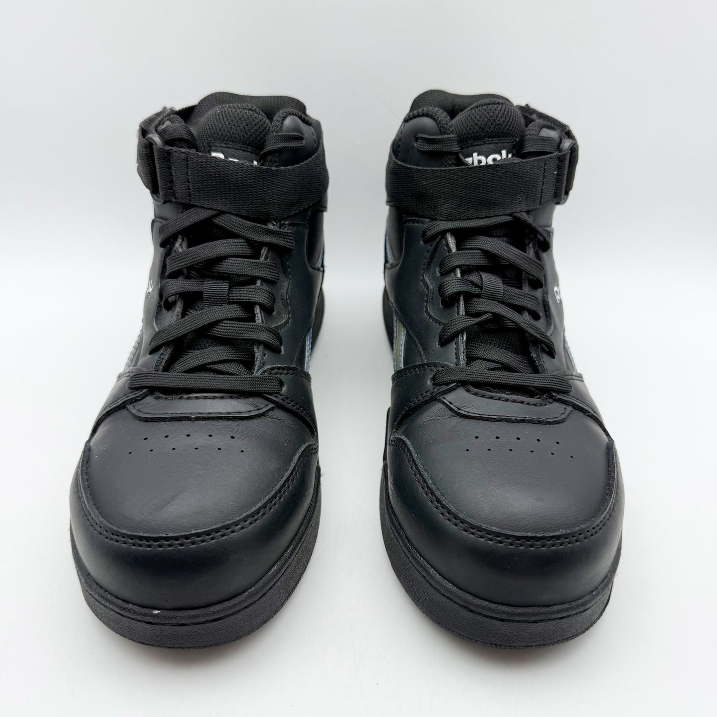 Reebok Womens High Top Work Sneakers 7 WIDE Black Hologram Comp Toe EH SR