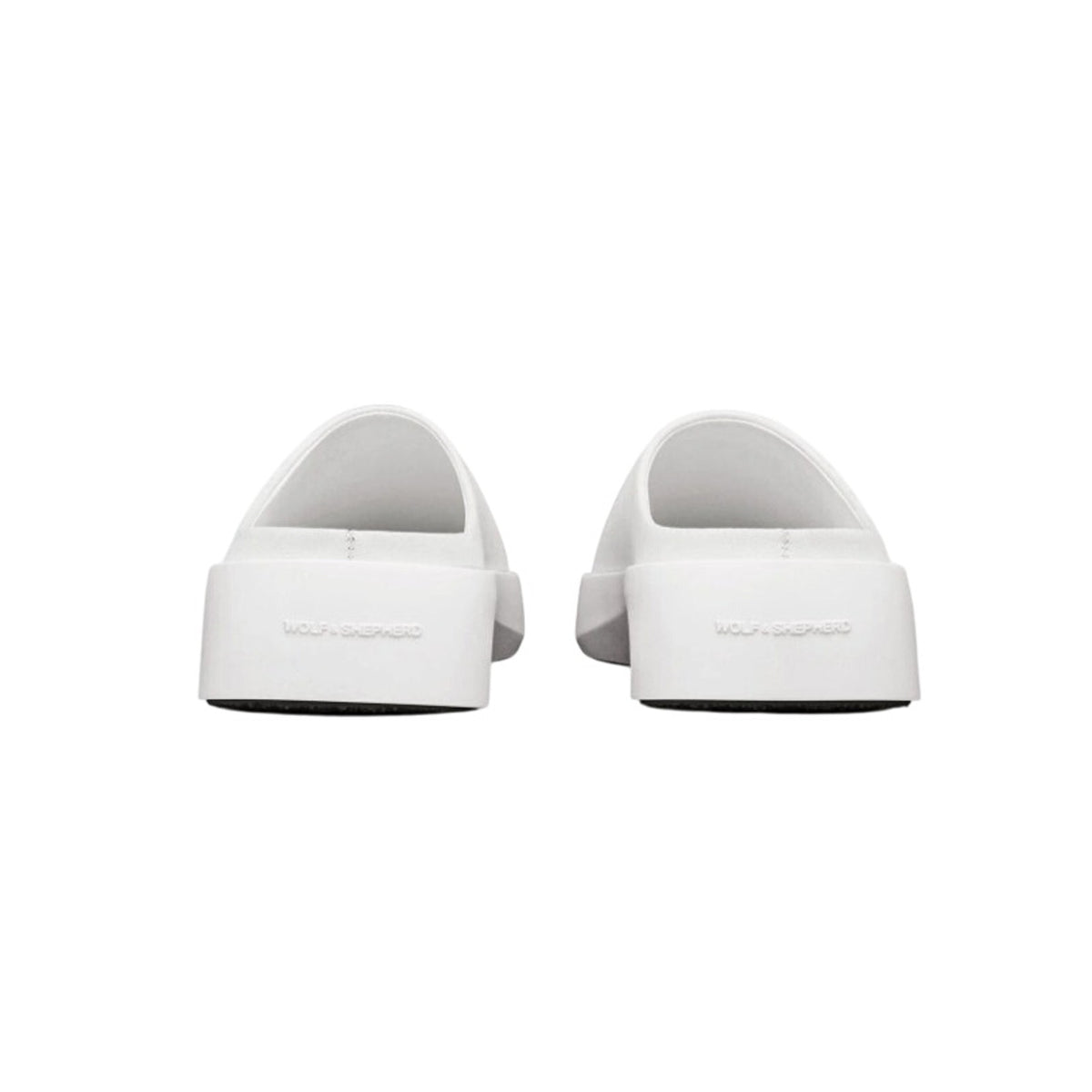 Wolf & Shepherd Cruise Mule Slip On Shoes Womens 7 Mens 5.5 White Leather NIB