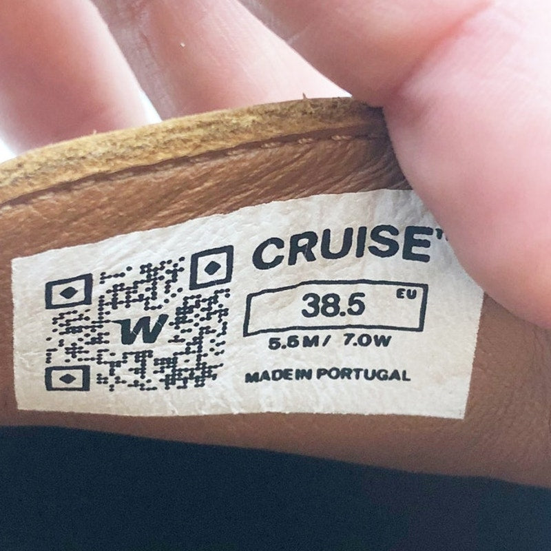 Wolf & Shepherd Cruise Casual Sneakers Womens 7 Mens 5.5 Tan Leather NIB