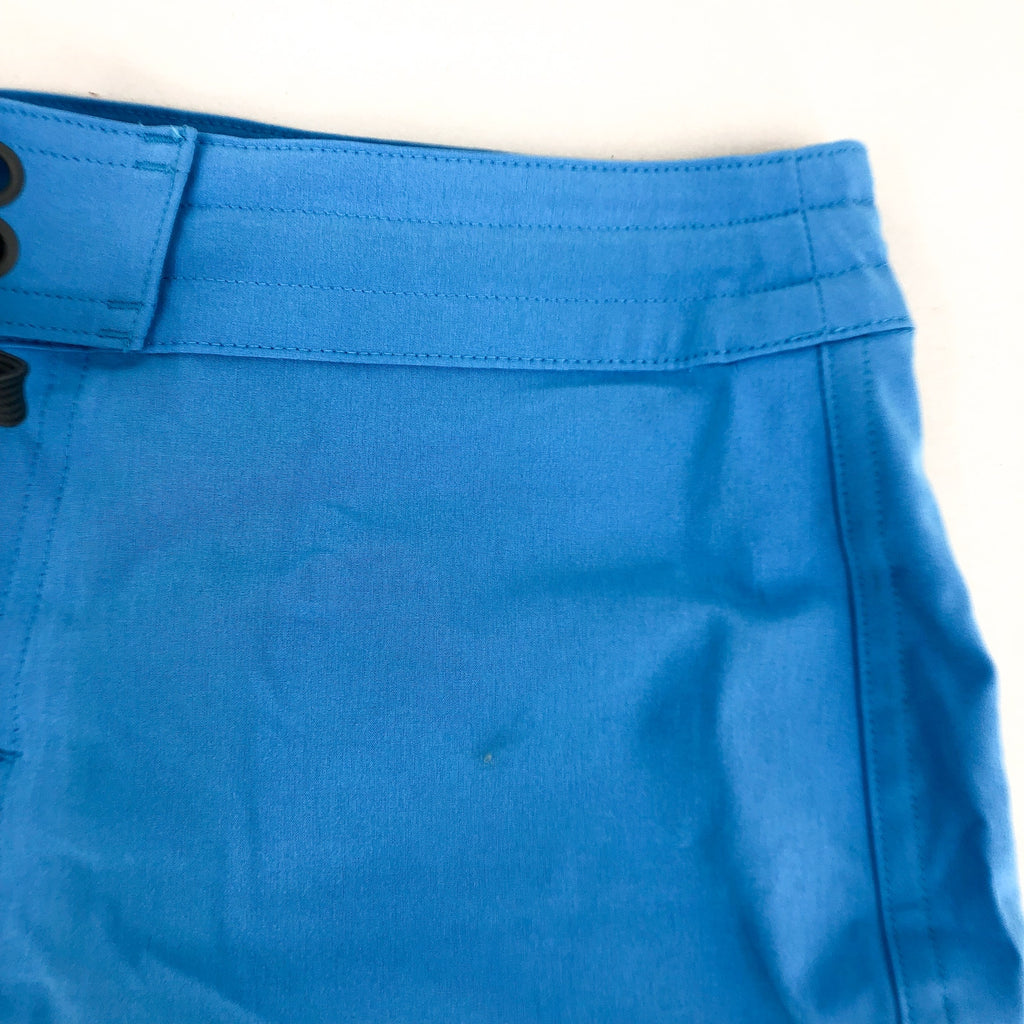 Prana Mens Riveter Board Shorts Size 28 Blue Clear Sky 7'' Inseam NWT