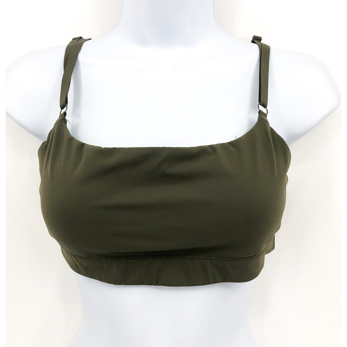 OUTDOOR VOICES SuperForm Zoom Sports Bra XS Green Tea Tree Double Strap NWT