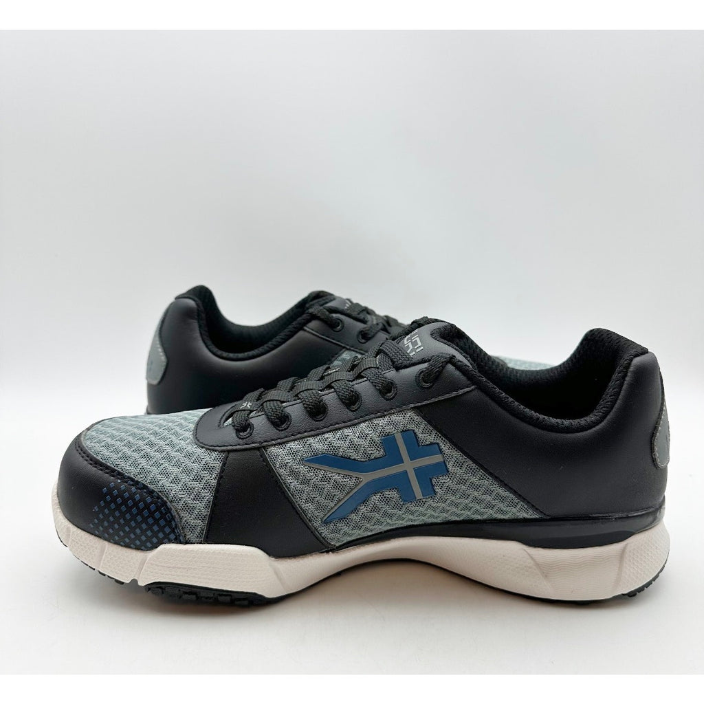 KURU Mens Quantum Athletic Shoes Size 8.5 WIDE Black White Gray Sneakers NWOB