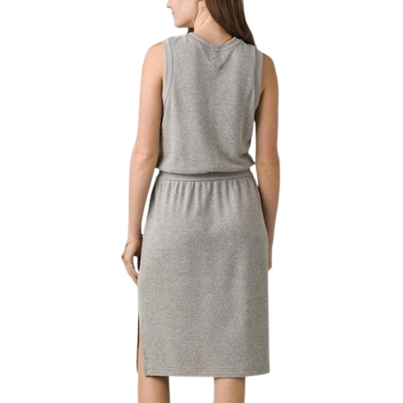 PRANA Women's Cozy Up Beach Hopper Dress Large Heather Grey Sleeveless NWT