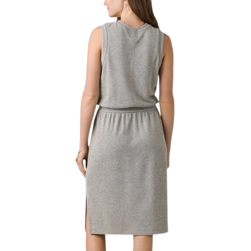 PRANA Women's Cozy Up Beach Hopper Dress Large Heather Grey Sleeveless NWT