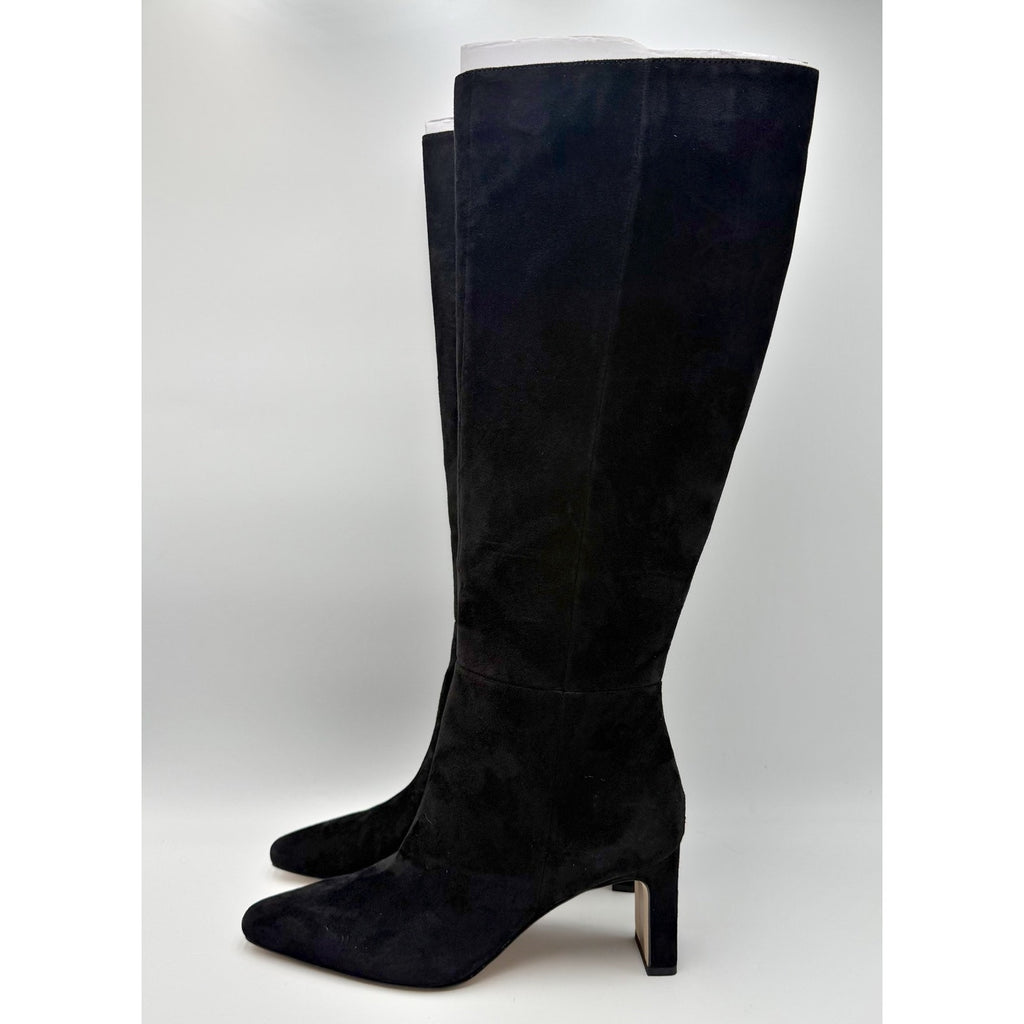SAM EDELMAN Womens Sylvia Knee High Boots Size 6.5 M Black Suede NIB