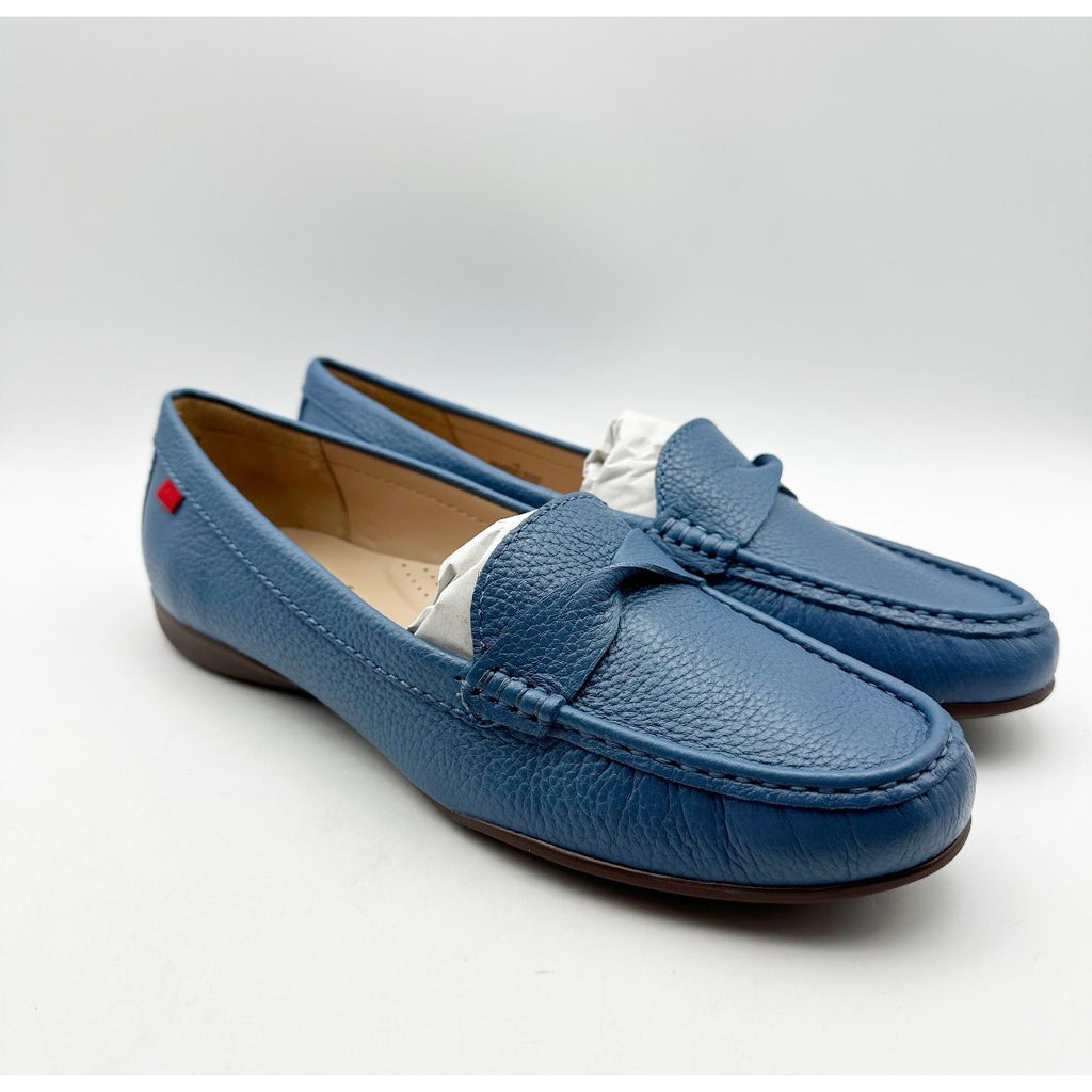 Marc Joseph New York Womens Beverley Road Loafers Size 10 EU 41 Blue Leather NIB
