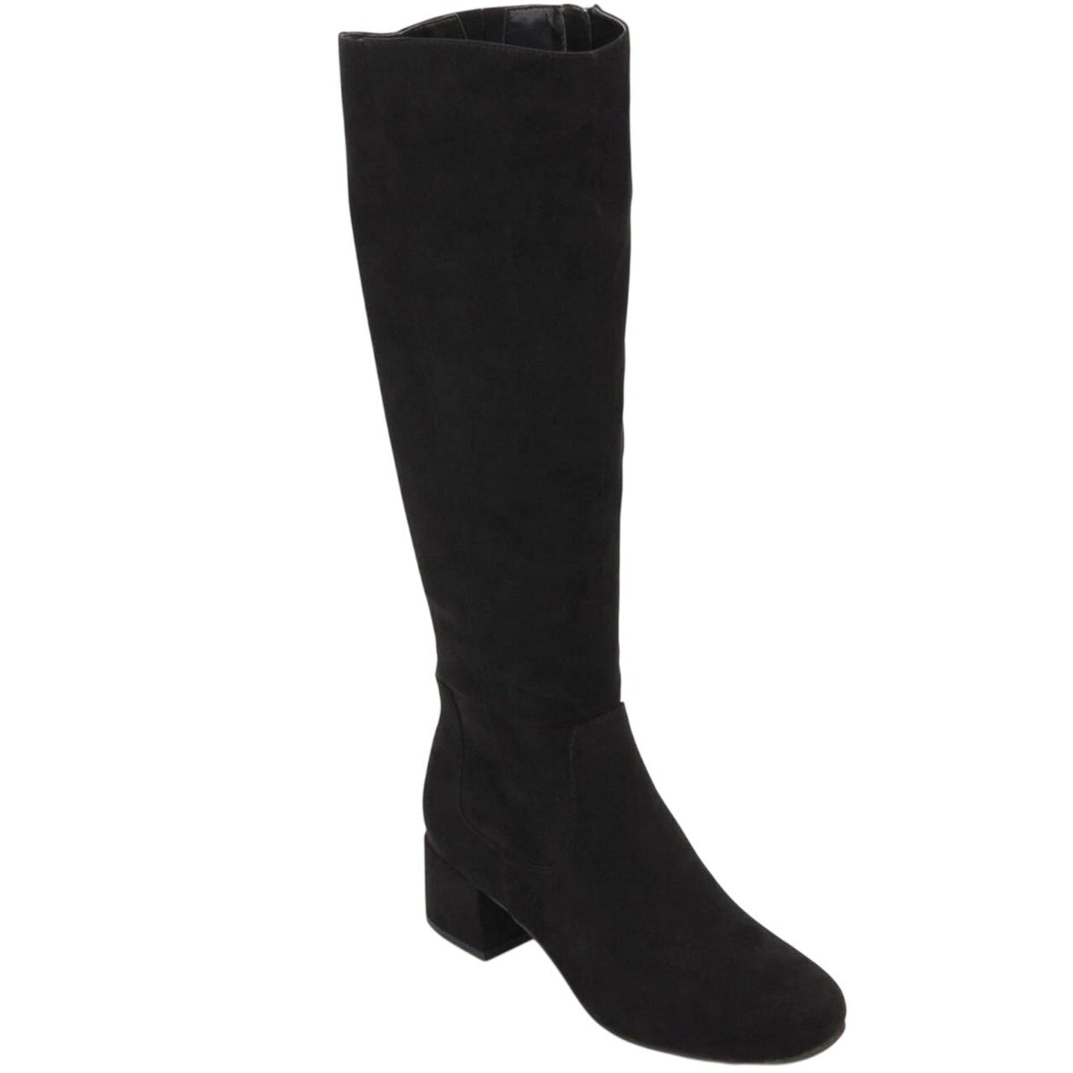 Kenneth Cole Reaction Womens Road Tall Boots Size 8 EU 39 Black Faux Suede NWOB