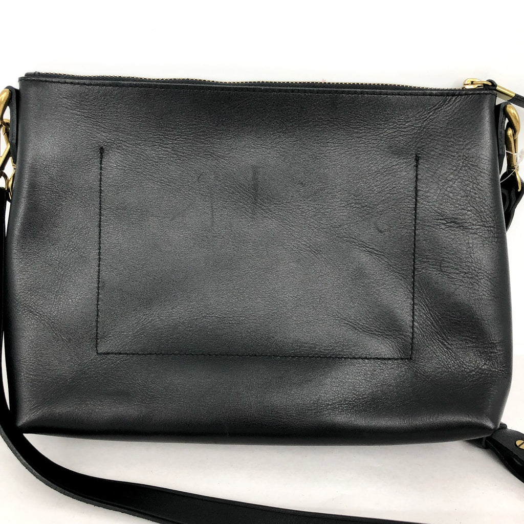 MADEWELL The Transport Shoulder Crossbody Bag Medium Black Leather NC275 NWT