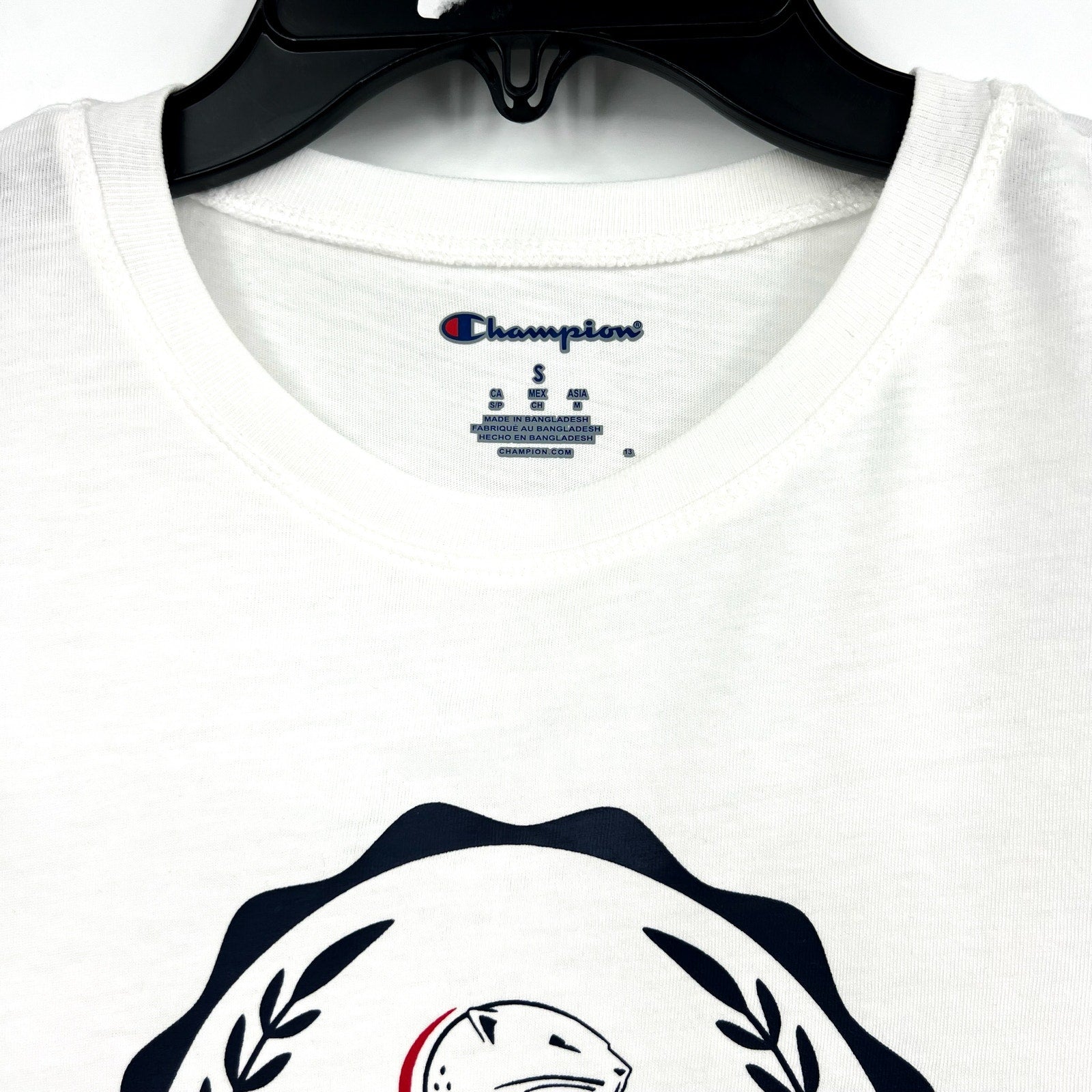 CHAMPION Women's S. Alabama Jaquars Crest T-shirt Small White Short Sleeve NWT