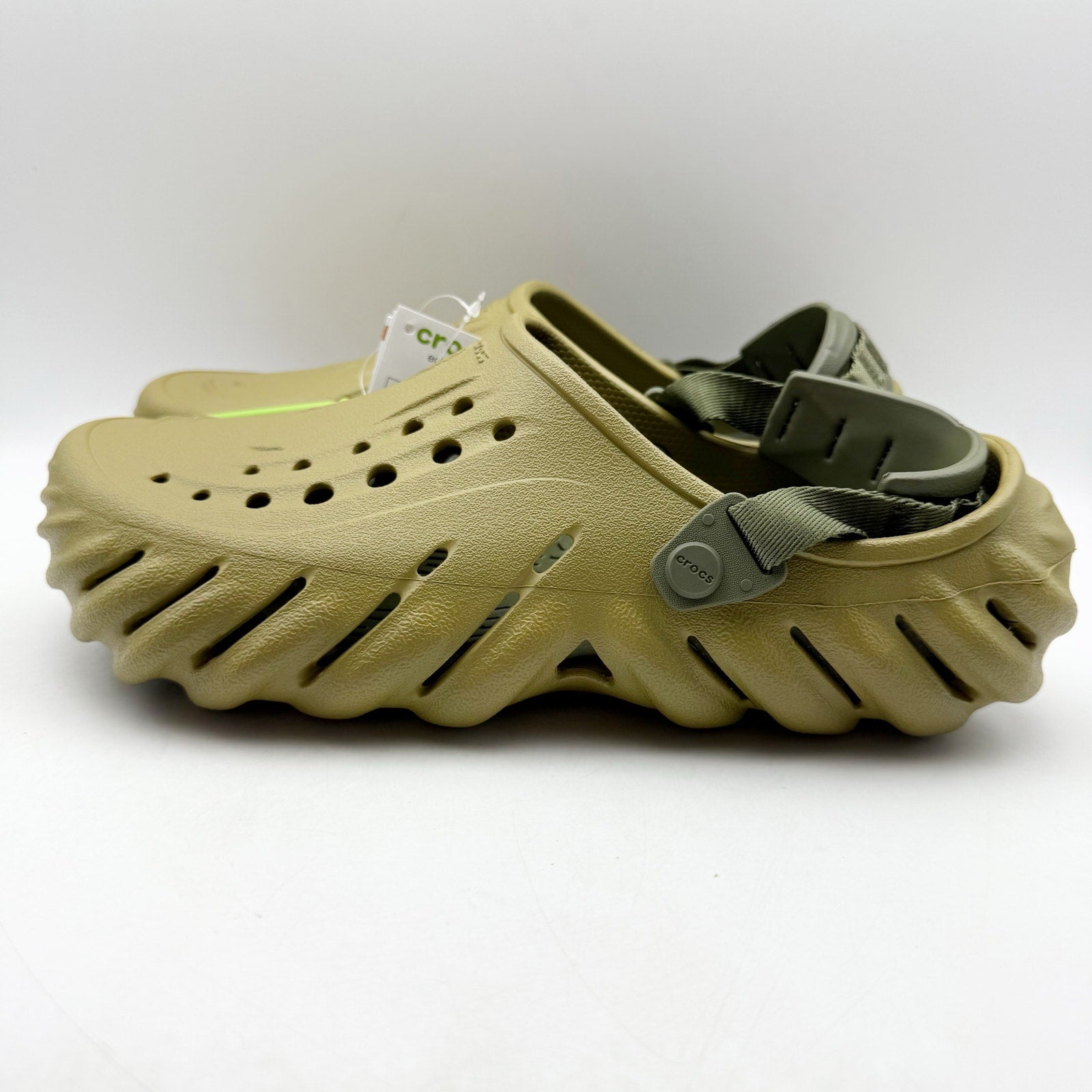 Crocs Unisex Echo Clogs Mens 10 Womens 12 EU 43.5 Aloe Green NWOB