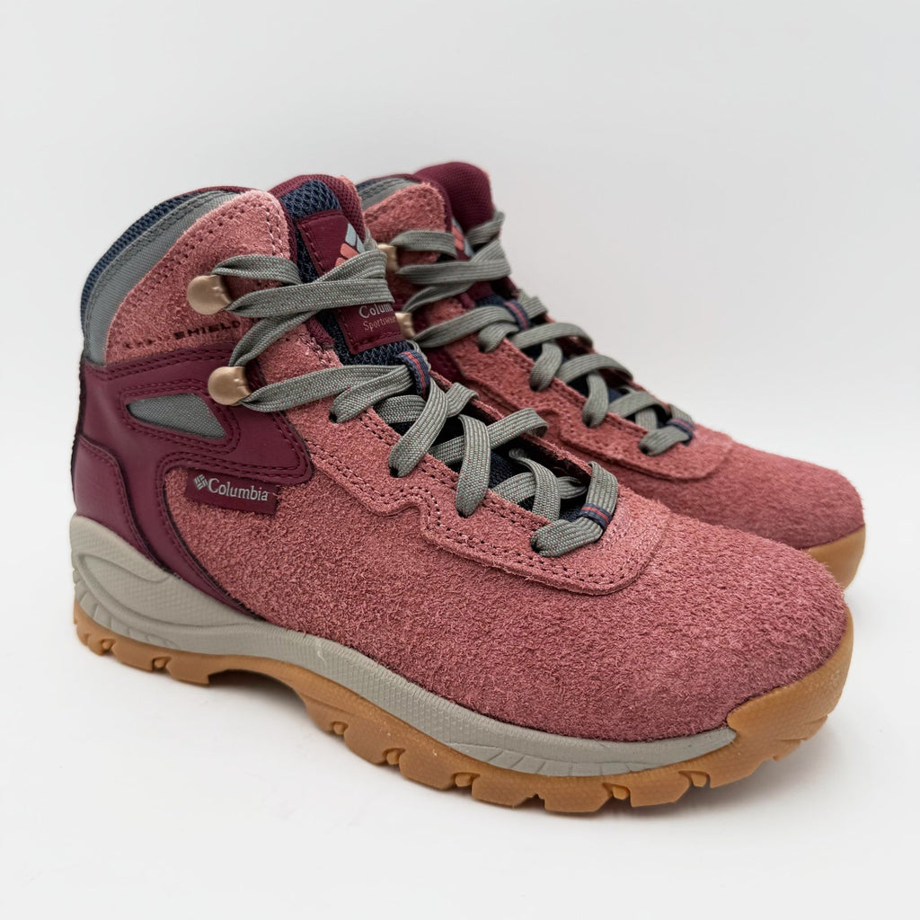 Columbia Womens Newton Ridge BC Hiking Boots Size 5.5 Red Beetroot NWOB