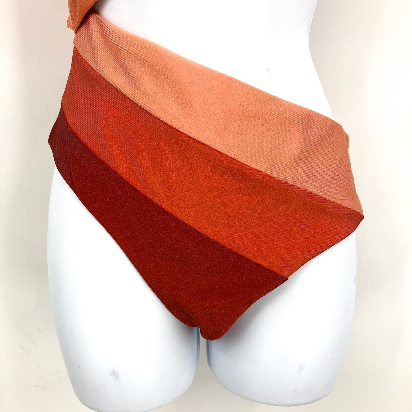 BEACH RRIOT Joyce One Piece Swimsuit Medium Orange Desert Clay Colorblock