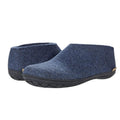 Glerups Womens Slip On Shoes Slippers EU 38 US 8 Navy Blue Wool NWOB