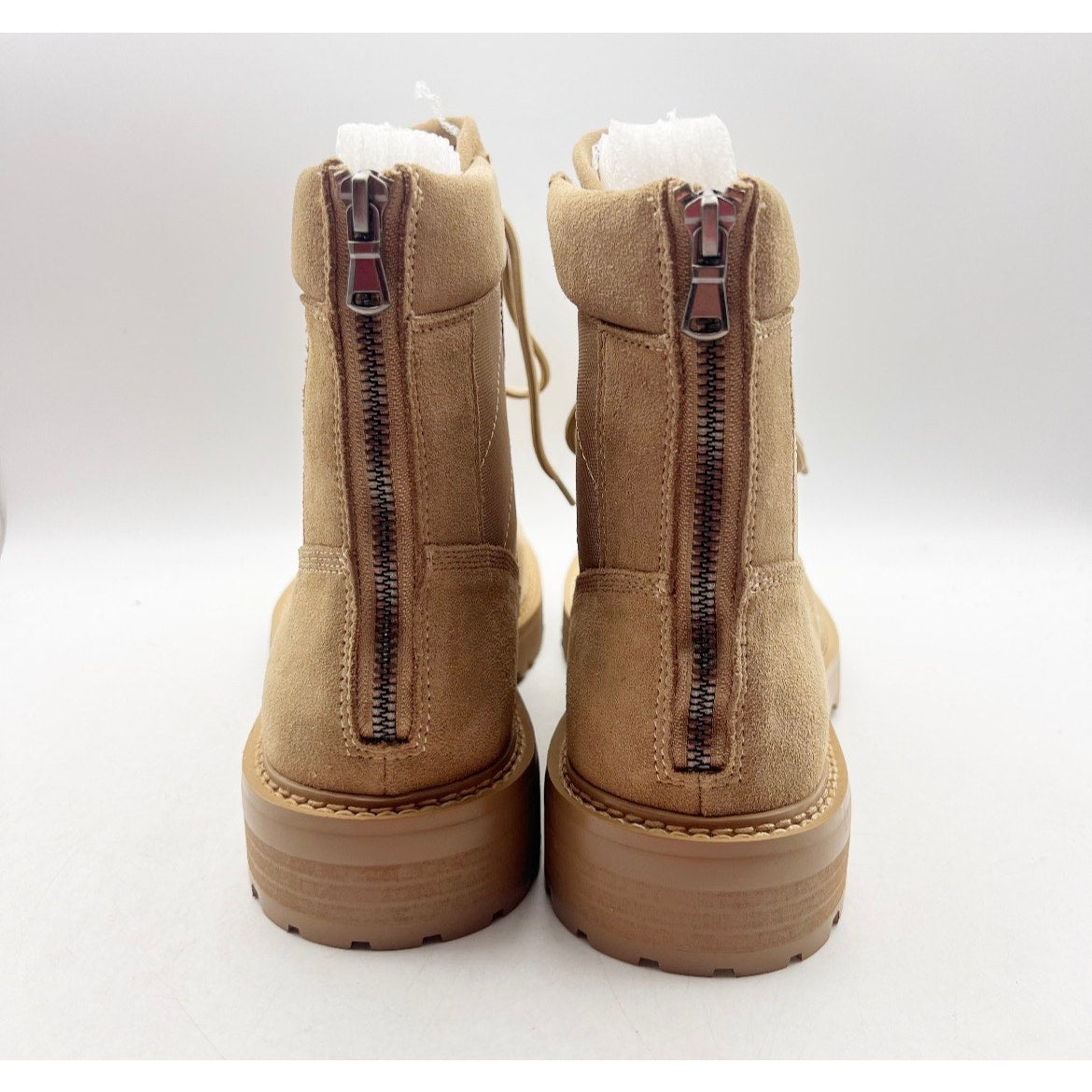 Saint Morta Mens Legion Ankle Combat Boots Size 9 EU 43 Tan Suede NIB
