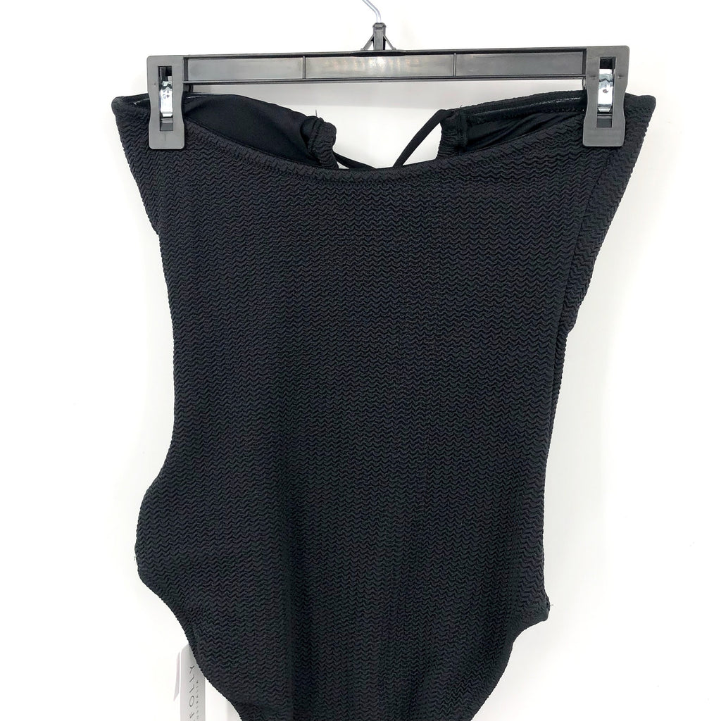 SEAFOLLY Womens Sea Dive Halter Bandeau One Piece Swimsuit US 6 Black NWT