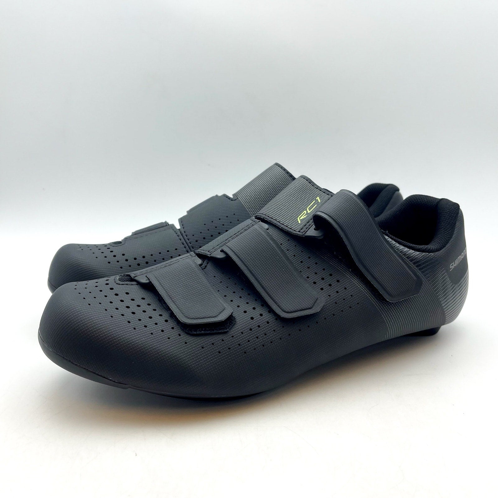SHIMANO Mens SH-RC100 Road Cycling Shoes US 10.5 EU 45 Black Mesh NIB