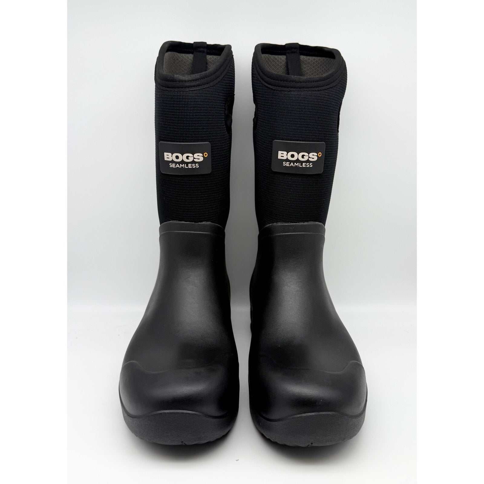 Bogs Mens Bozeman Tall Boots US 12 EU 45 Black Waterproof Pull On NIB