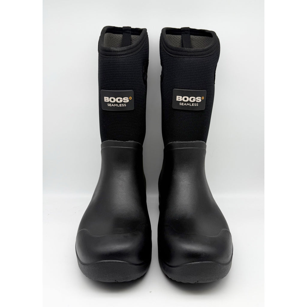 Bogs Mens Bozeman Tall Boots US 12 EU 45 Black Waterproof Pull On NIB