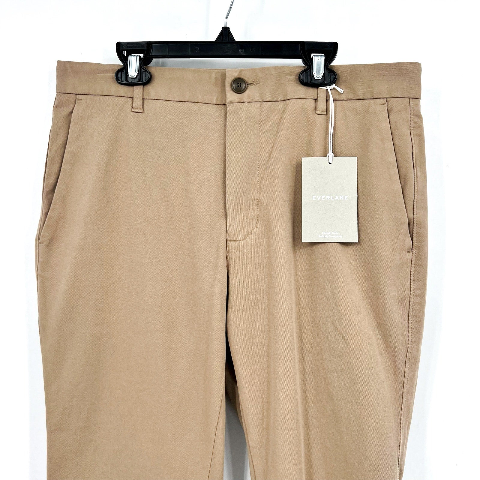 Everlane Men's The Performance Slim Chino Pants 32x28 Tan Toasted Coconut NWT