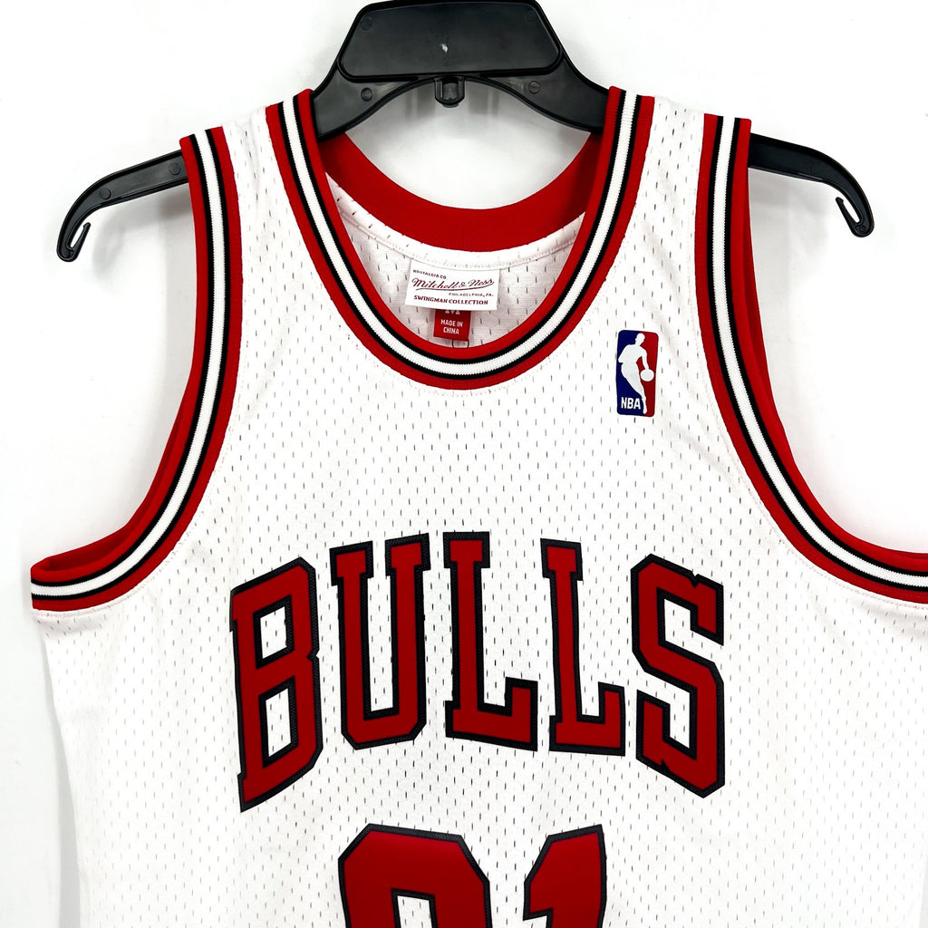 MITCHELL & NESS Rodman 1997-98 Chicago Bulls Swingman Jersey Medium White NWT