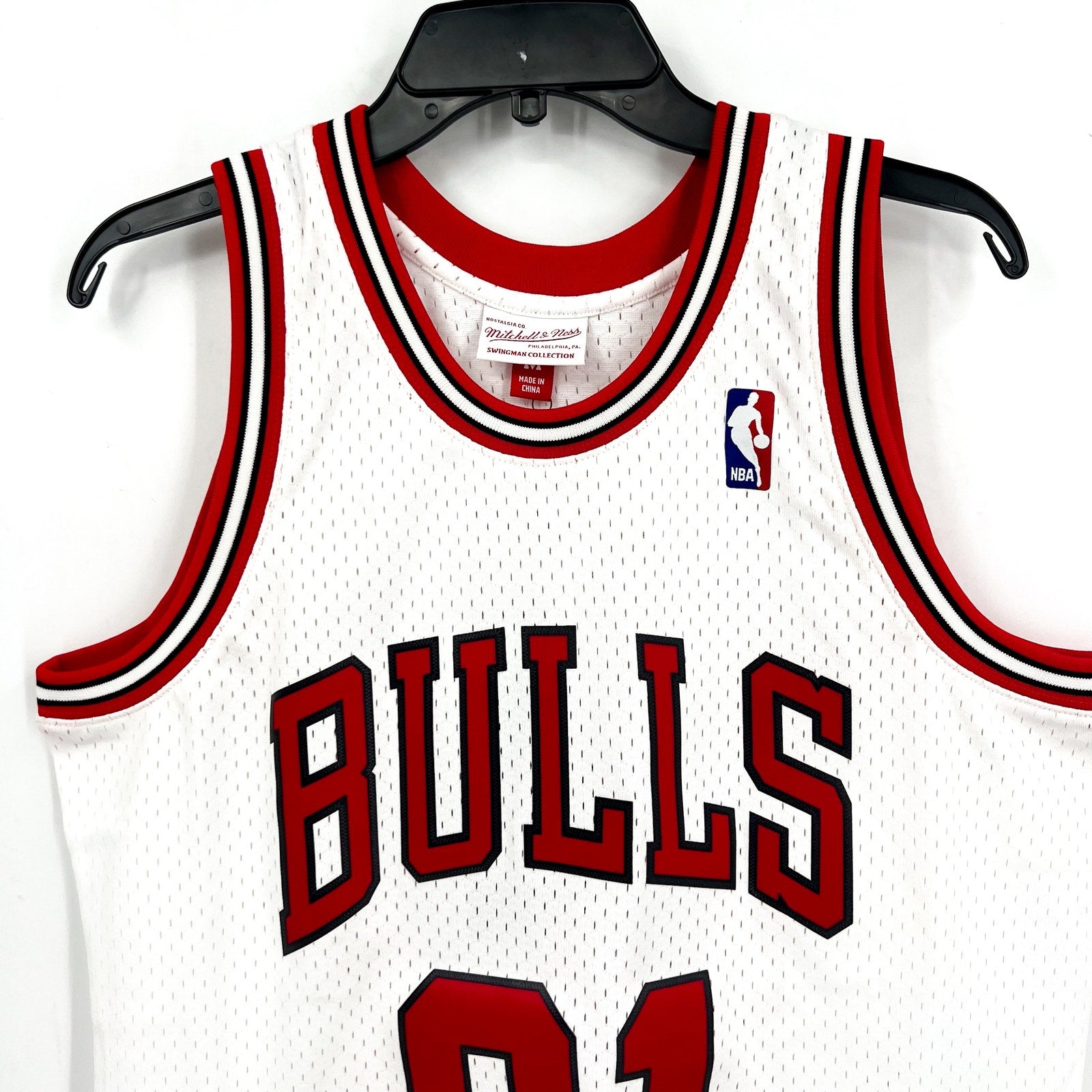 MITCHELL & NESS Rodman 1997-98 Chicago Bulls Swingman Jersey Medium White NWT