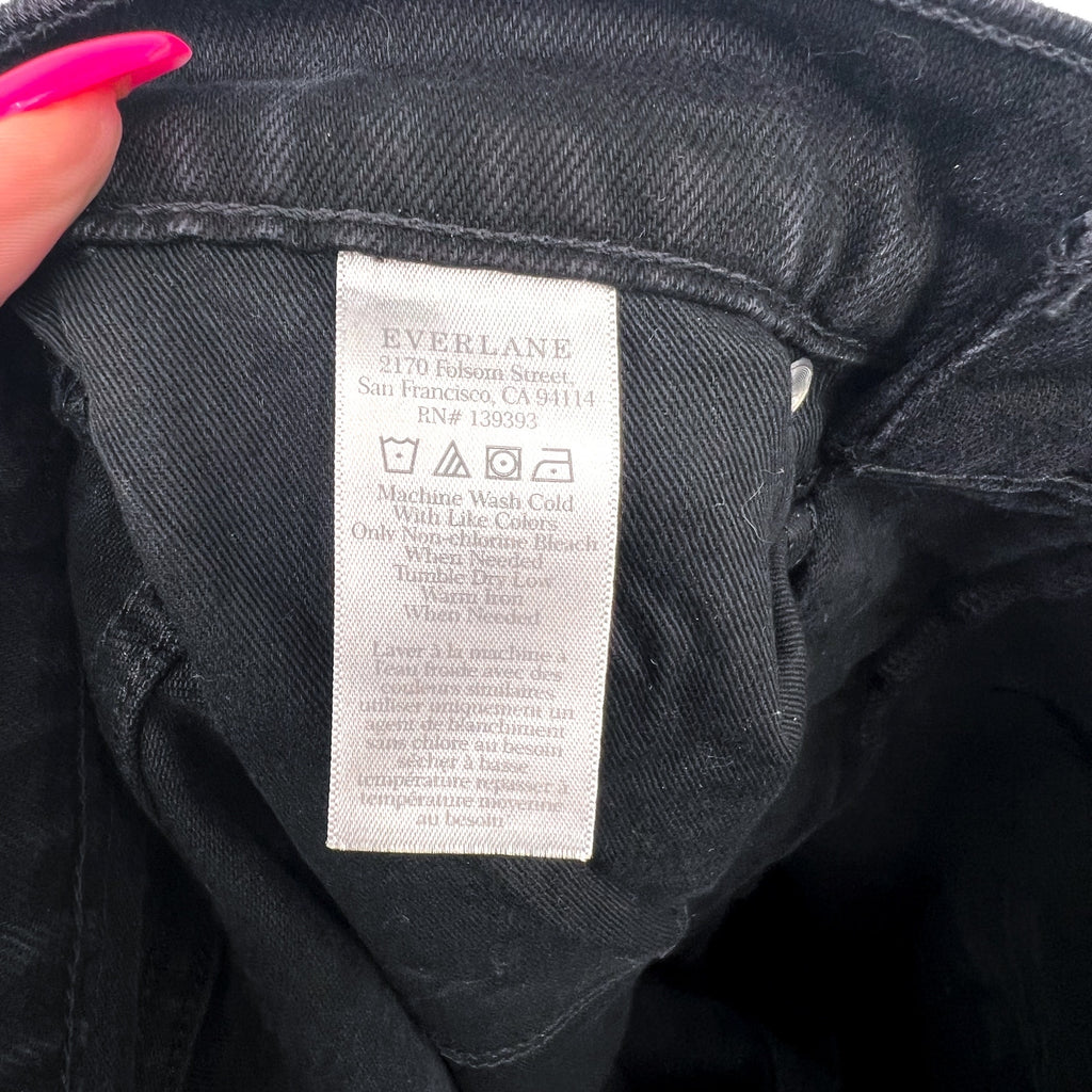 EVERLANE Women's The Original Cheeky Jeans Size 28 US 6 Reg Black Coal NWT