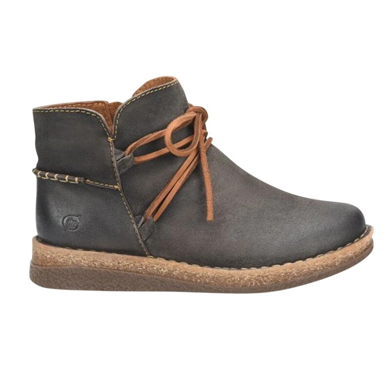 Born Womens Calyn Ankle Booties US 6 EU 36.5 Brown Grey Suede NWOB