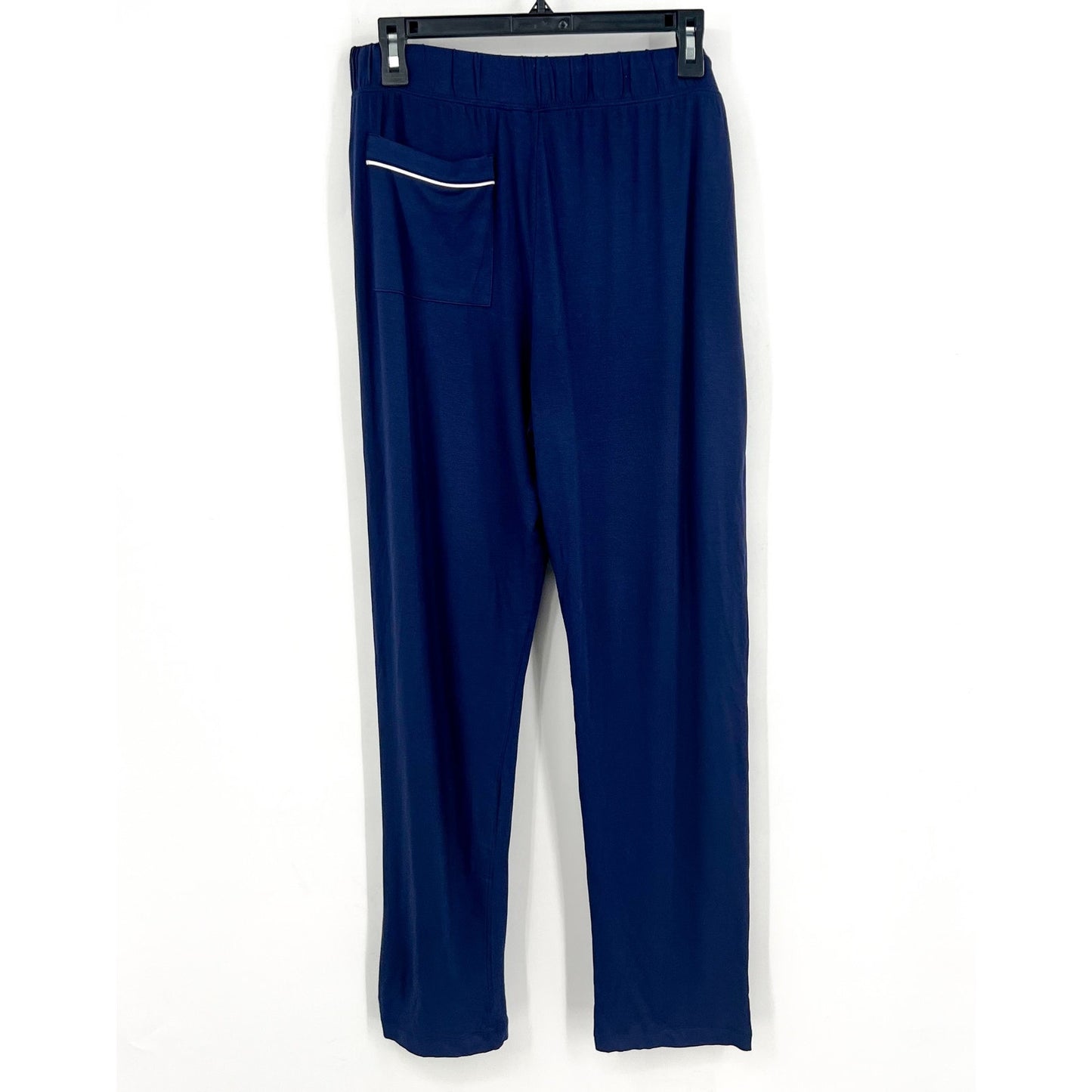 EBERJEY Women's Gisele Long PJ Set Medium Navy Blue Ivory TENCEL Modal NWOT