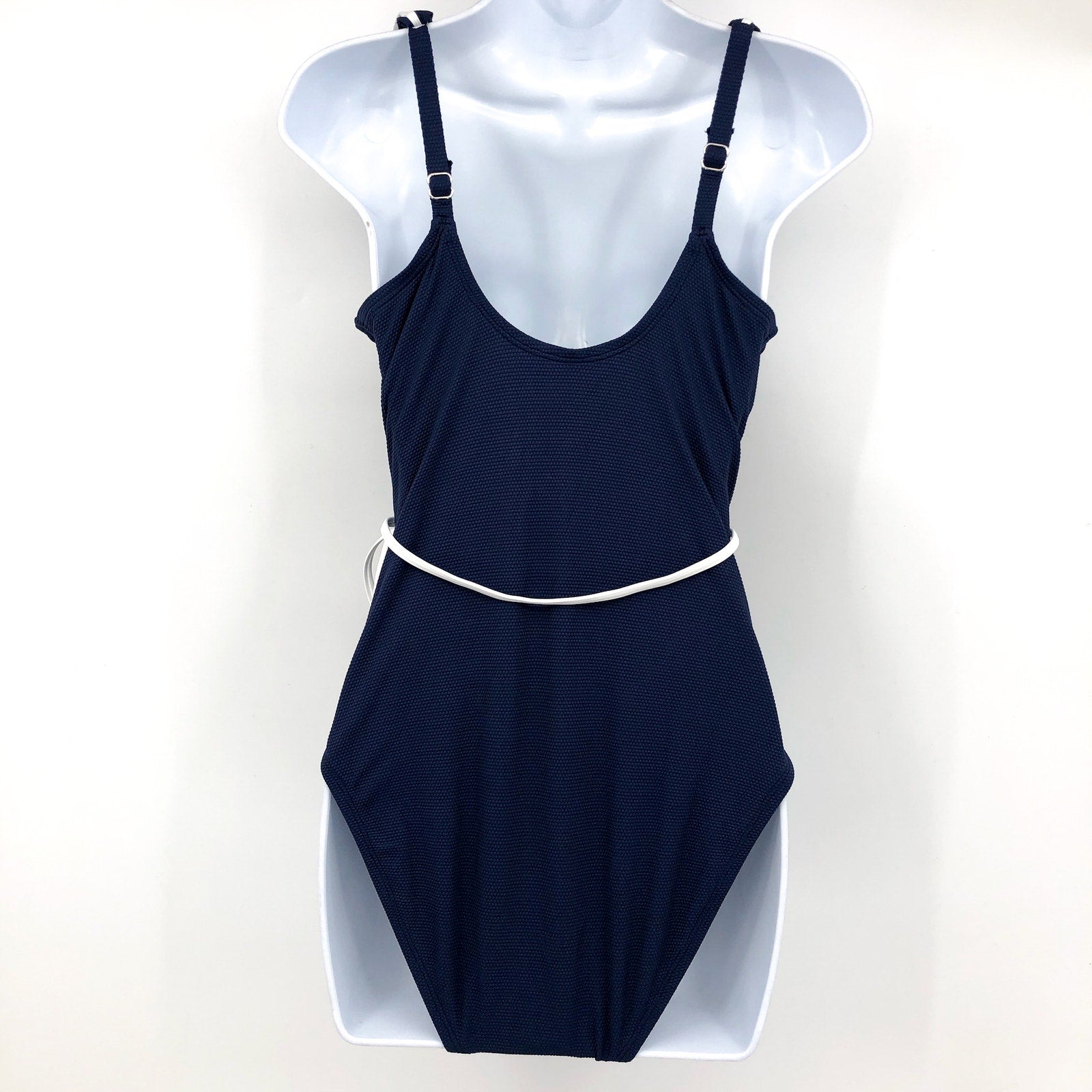 TOMMY BAHAMA One Piece Swimsuit Size 10 Navy Blue Island Cays Cabana Wrap NWT