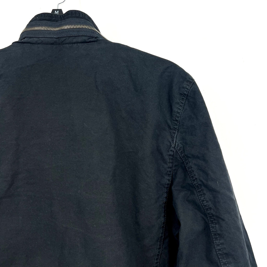 LEVI'S Men's Cotton Utility Jacket Small Dark Navy Blue Zip-Front Lined NWT